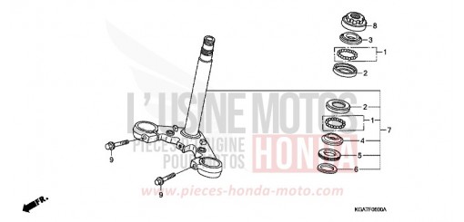 STEERING STEM CG125ES4 de 2004